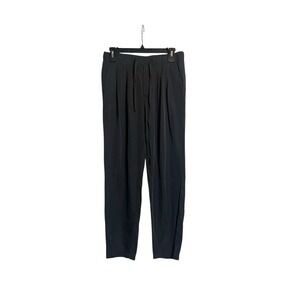 James Perse Women's Pants 1 Small Gray Drawstring Tapered Viscose